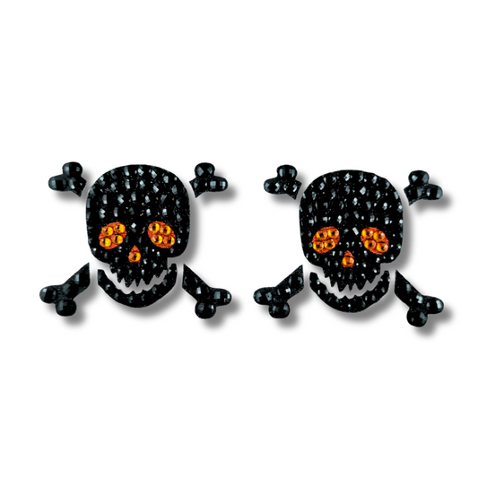 CAPTAIN JACK  Glitter Pirate Nipple Covers, Pasties, Body Jewelry (2 pcs)