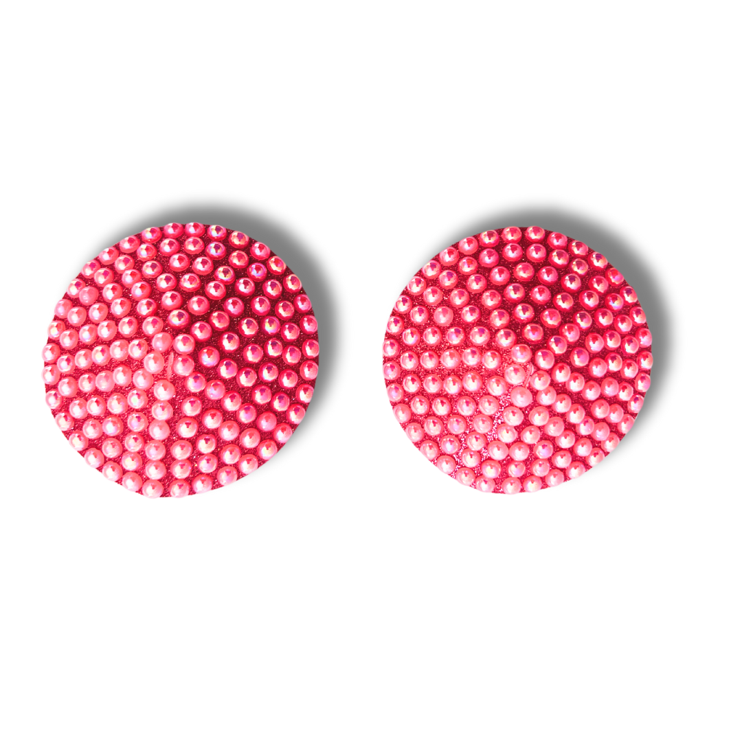 MACARON (4 colours!) Spring Pearl Circle Reusable Pasties Nipple Covers (2pcs)