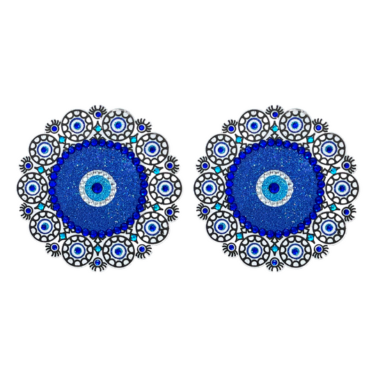 AYSE Evil Eye Pezón Pasties, Cubiertas (2 piezas) para Burlesque Raves Lencería Raves y Festivales