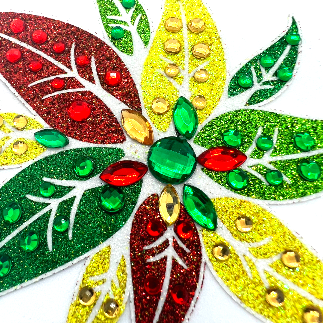 SWEET DELILAH - Glitter & Crystal Flower Nipple Pasties, Covers  (2 pcs) for Festivals, Carnival Raves Burlesque Lingerie – SALE