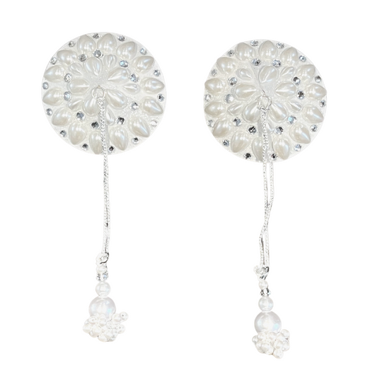 COCO Pearl Nipple Pasties, Couvertures avec glands pour lingerie, Burlesque