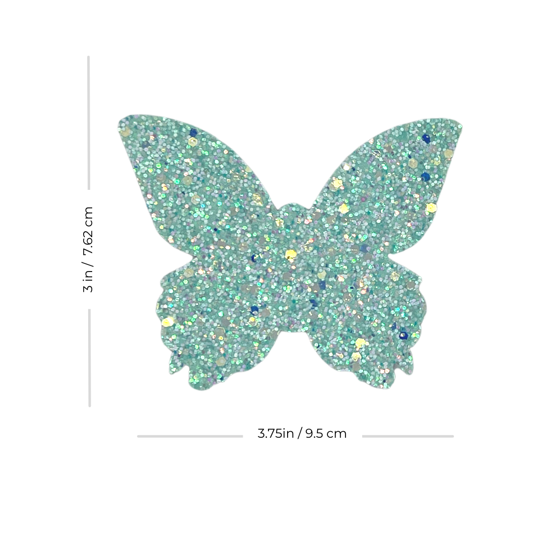 PIXIE Mint Green Butterfly Nipple Pasty, Couverture pour les festivals de lingerie Carnaval Burlesque Rave