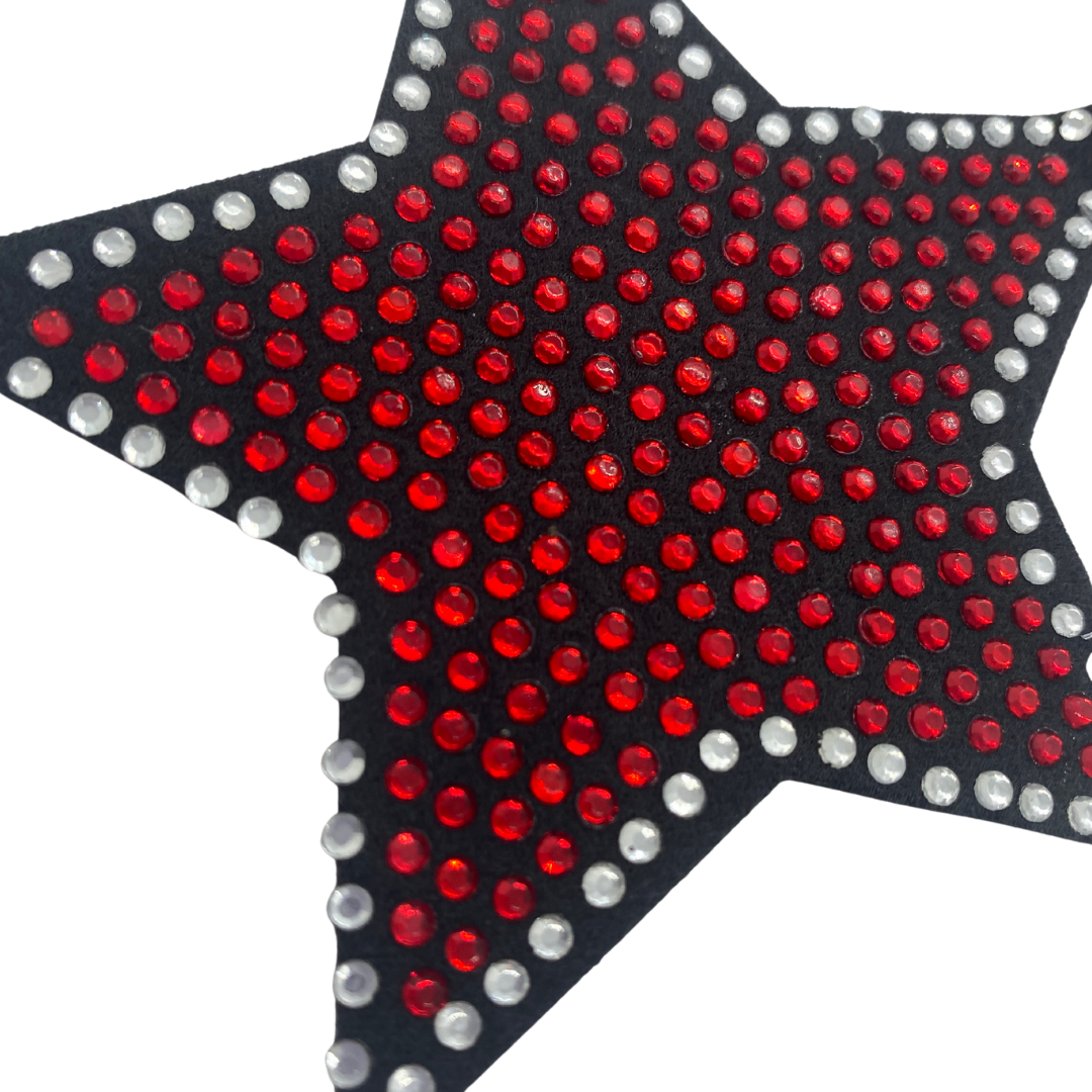 Urban Cowboy star shaped glitter pasties nipple covers