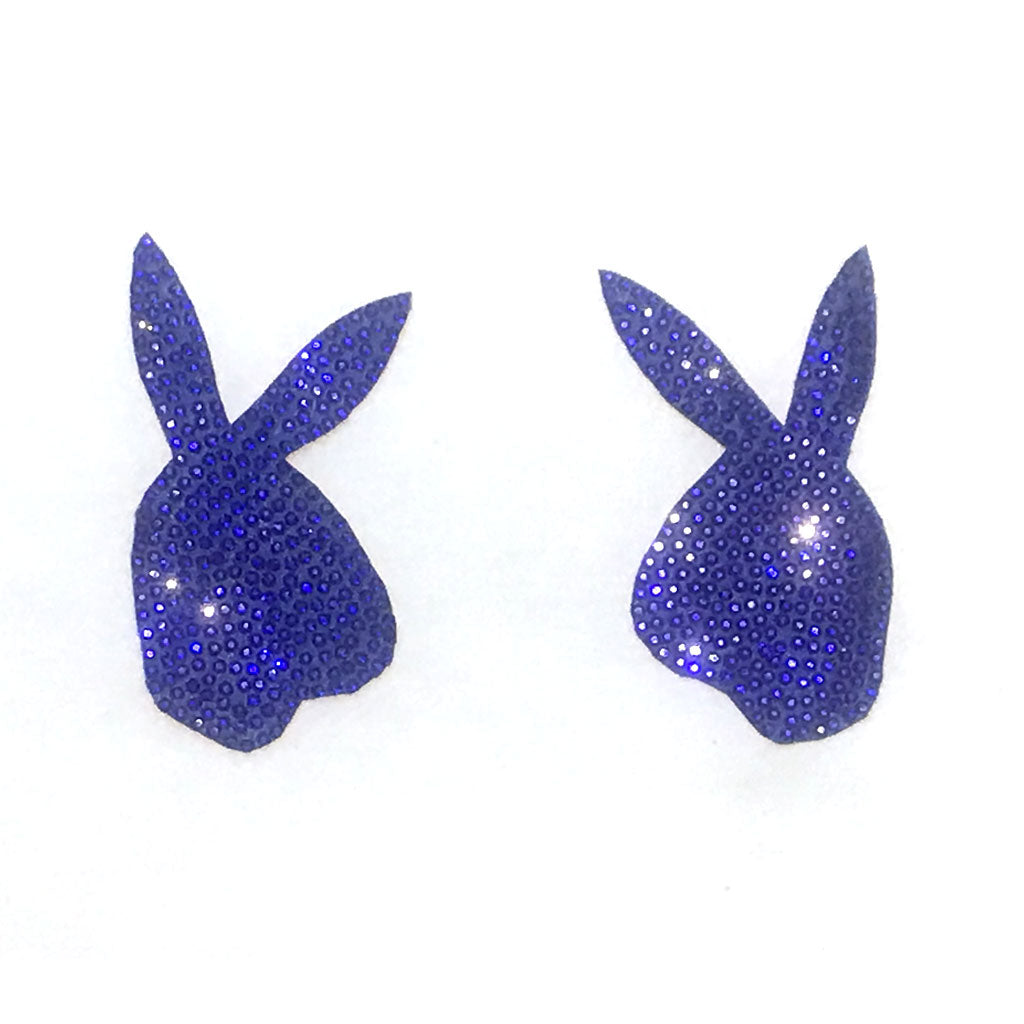 BONNIE - Bunny Gem Nipple Covers, Pasties (2 piezas) para Rave, Festivales, Lencería Burelsque Pasty